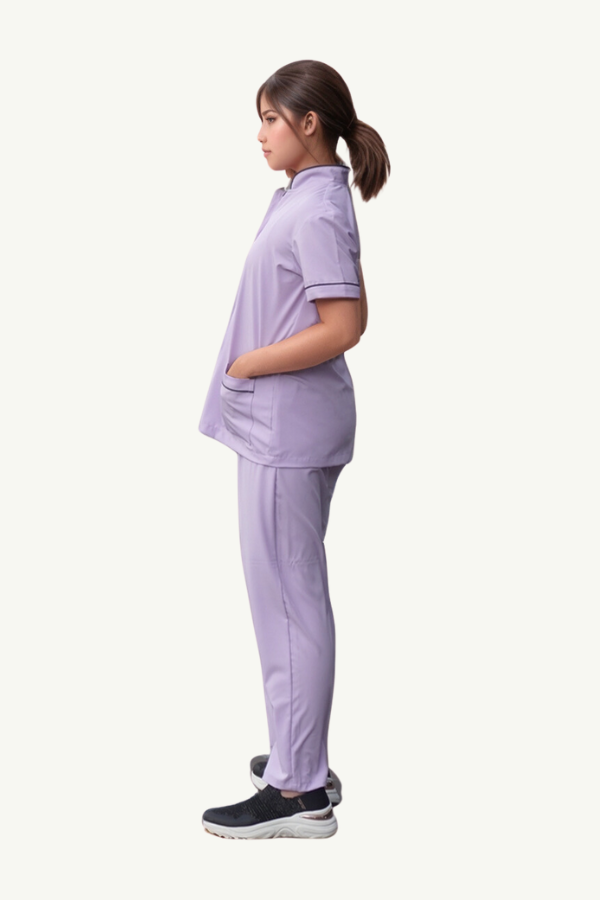 Our Soft Annie Suit in Light Purple/Dark Grey