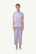 Our Soft Annie Suit in Light Purple/Dark Grey